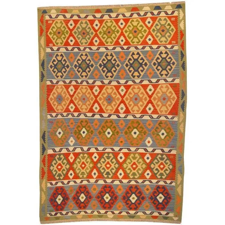 One Of The Kind Ardabil Persian Kilim 9'2" x 6'2"